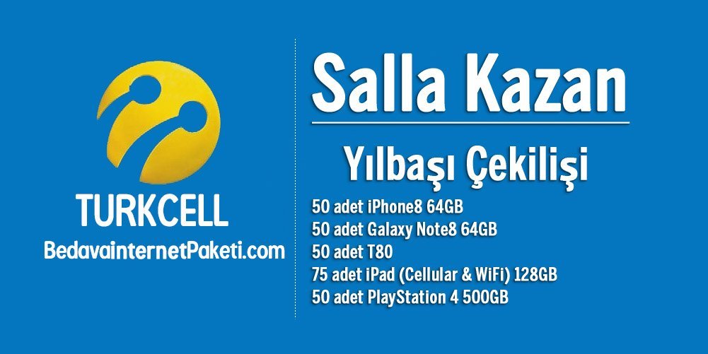 Turkcell-Salla-Kazan-2018-Yeni-Yil-cekilisi hediyeleri